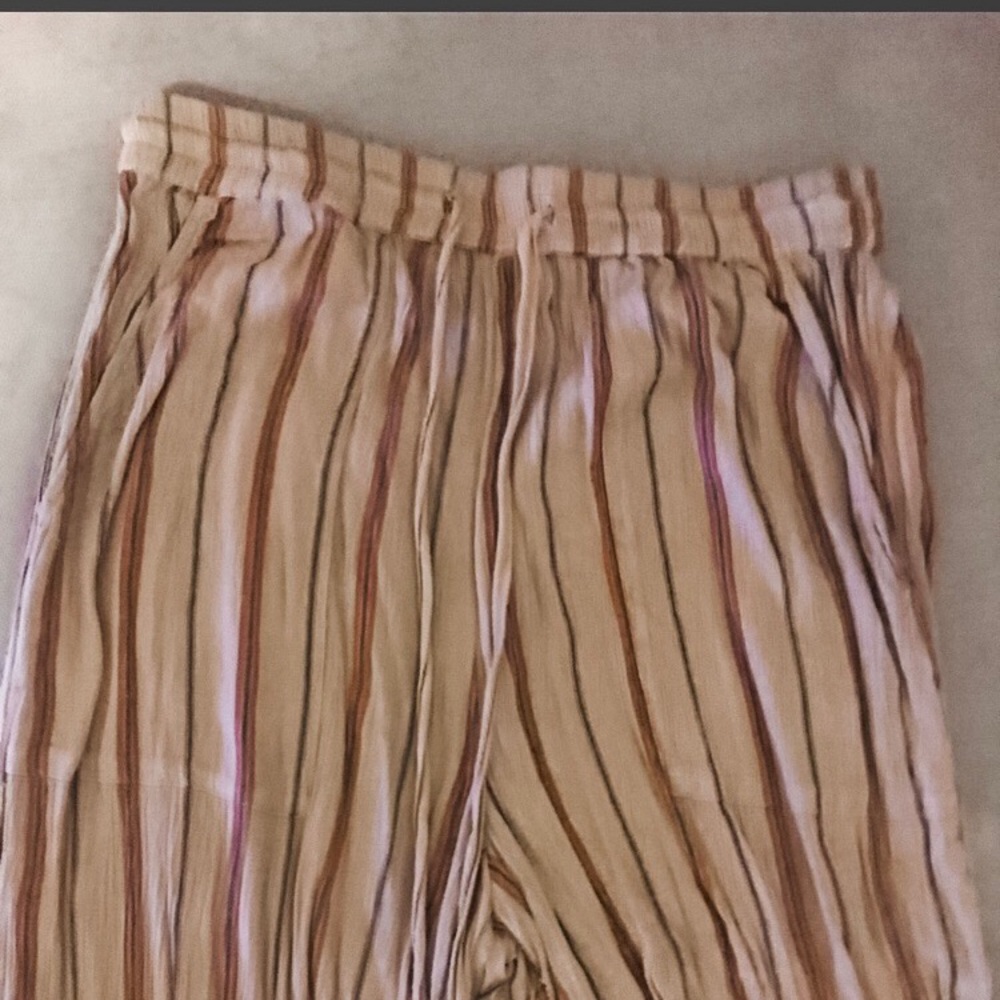 Urban Outfitters Crinkle Striped Drawstring Pants - Picture 2 of 5